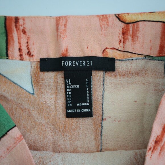 Forever 21 Artsy Geometric Print Mini Skirt | S - Picture 3 of 6